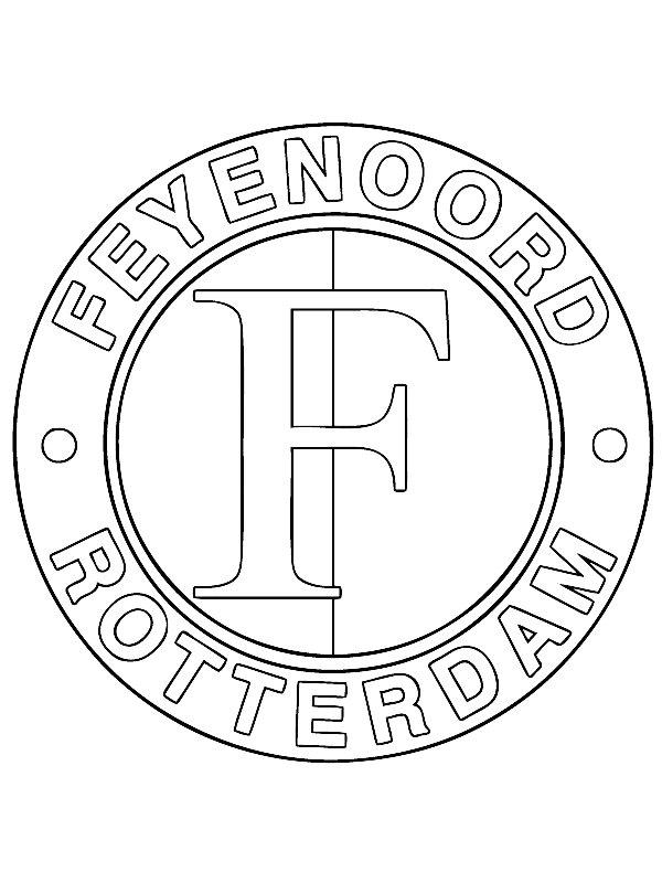 Ausmalbild Feyenoord Rotterdam  