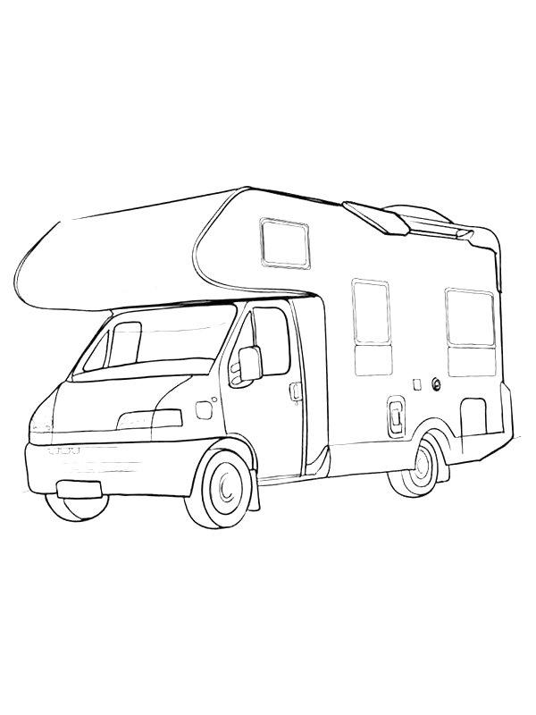 Ausmalbild Fiat Ducato wohnmobil  