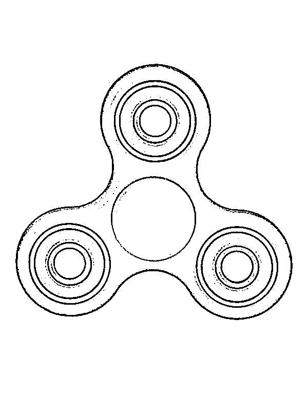 Ausmalbild Fidget Spinner  