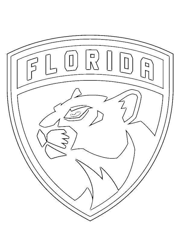Ausmalbild Florida Panthers  