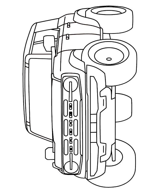 Ausmalbild Ford Bronco  