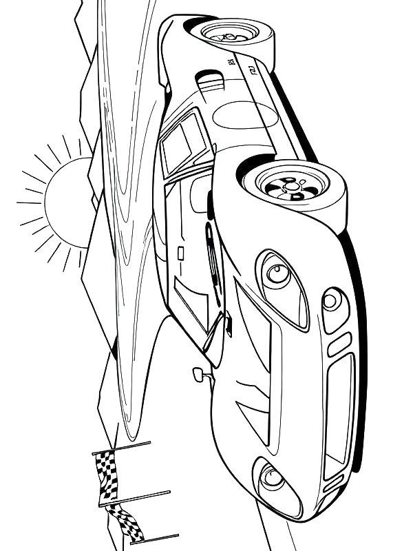 Ausmalbild Ford GT40  