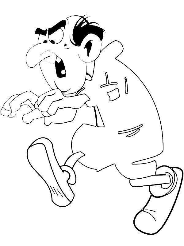 Ausmalbild Gargamel  