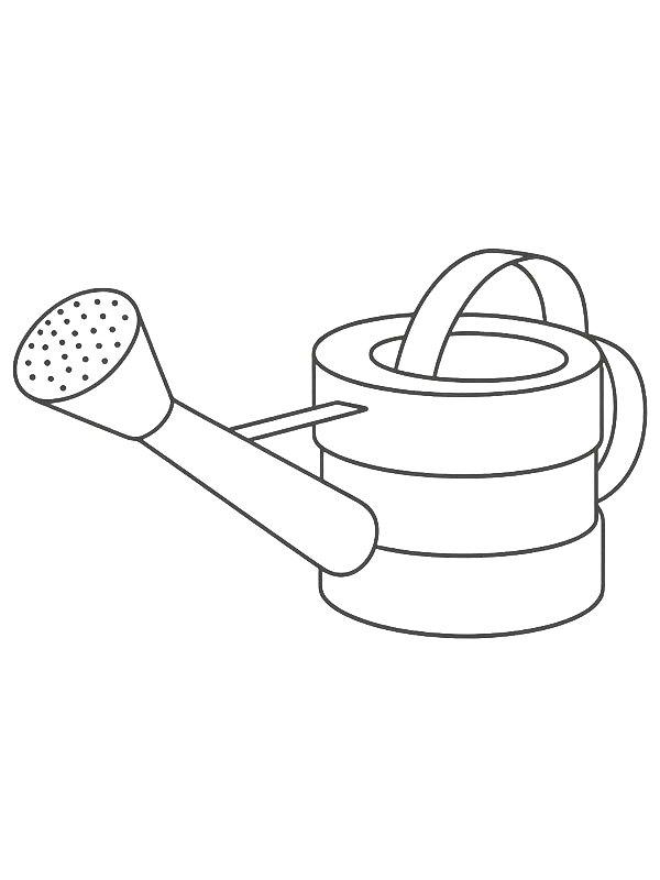 Ausmalbild Gießkanne  