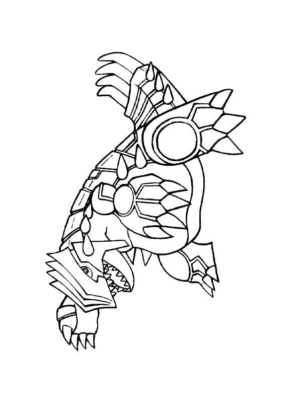 Ausmalbild Groudon  