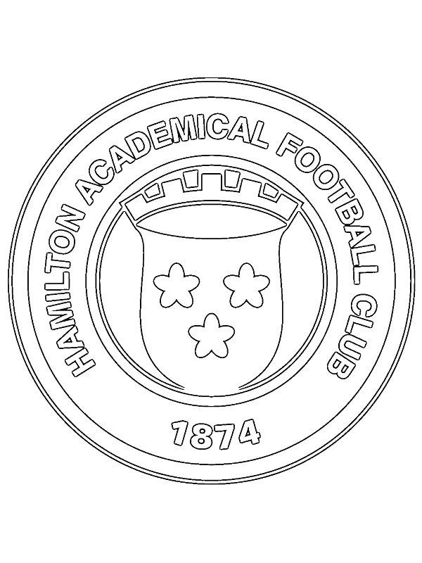 Ausmalbild Hamilton Academical  