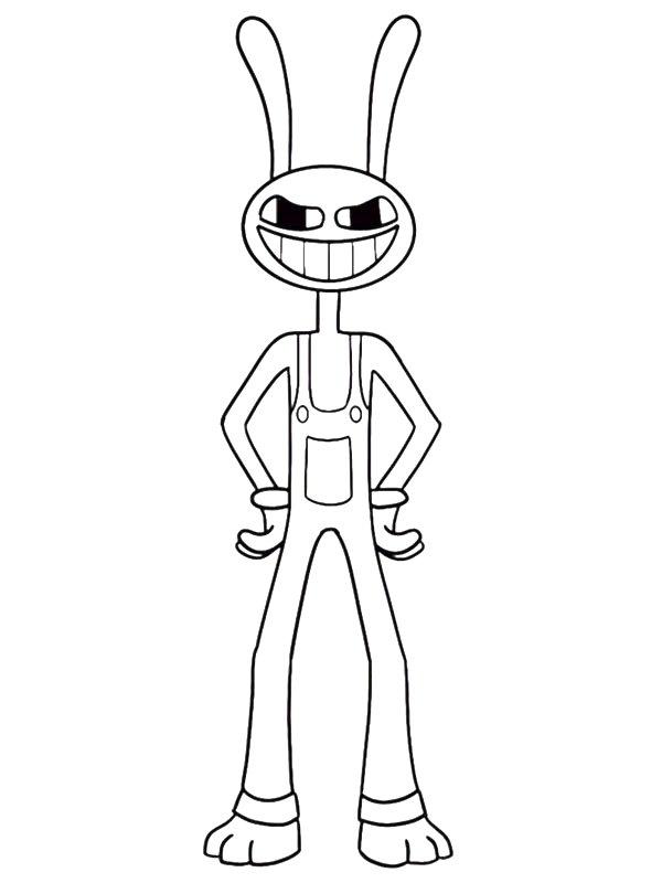 Ausmalbild Jax Der Unglaubliche Digitale Zirkus  