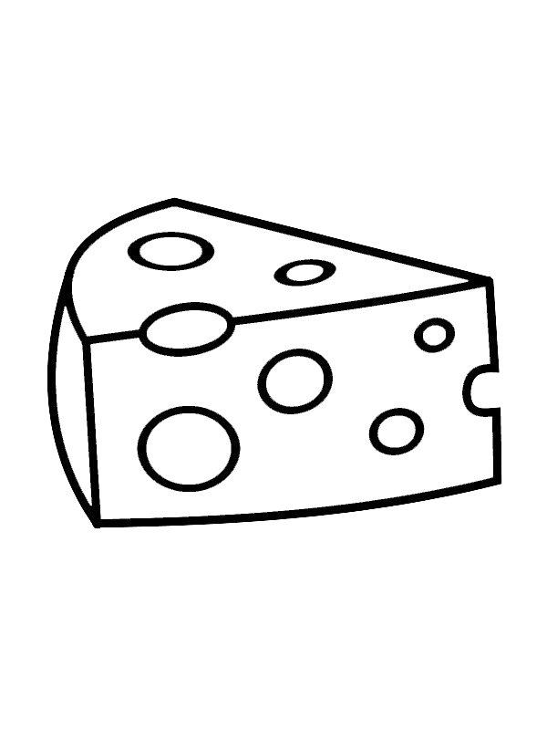 Ausmalbild Käse  