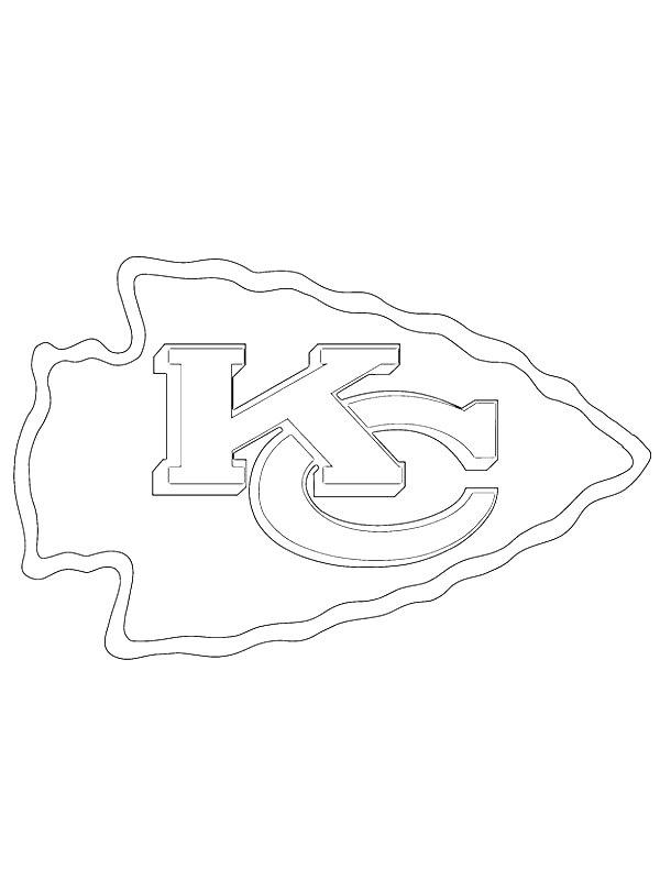 Ausmalbild Kansas City Chiefs  