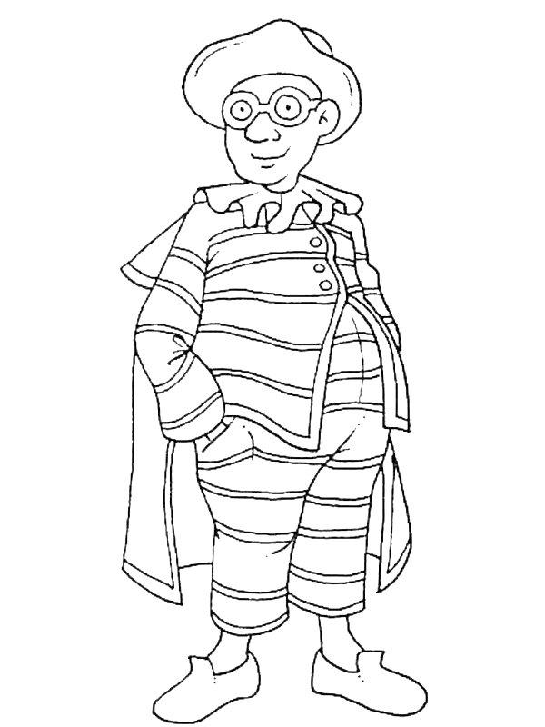 Ausmalbild Karneval  