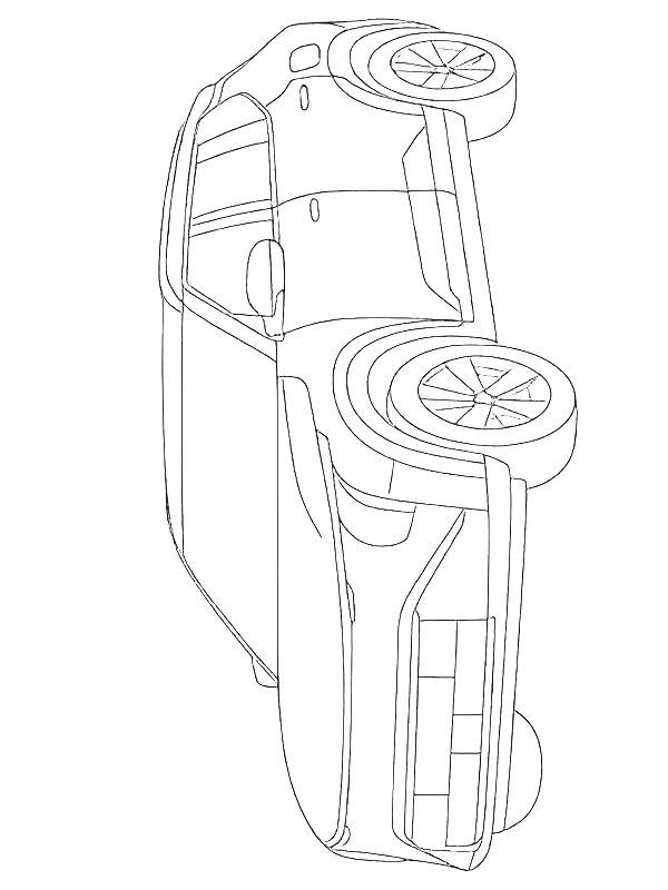 Ausmalbild Kia EV3  