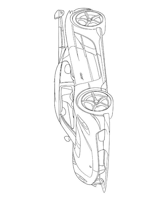 Ausmalbild Koenigsegg Jesko Attack  