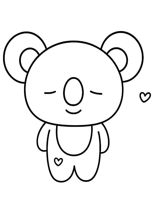 Ausmalbild Koya BT21  