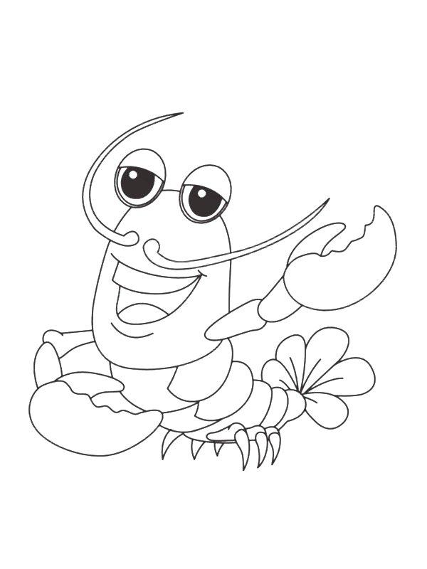 Ausmalbild Krabbe  