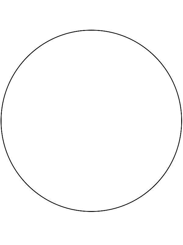 Ausmalbild Kreis  
