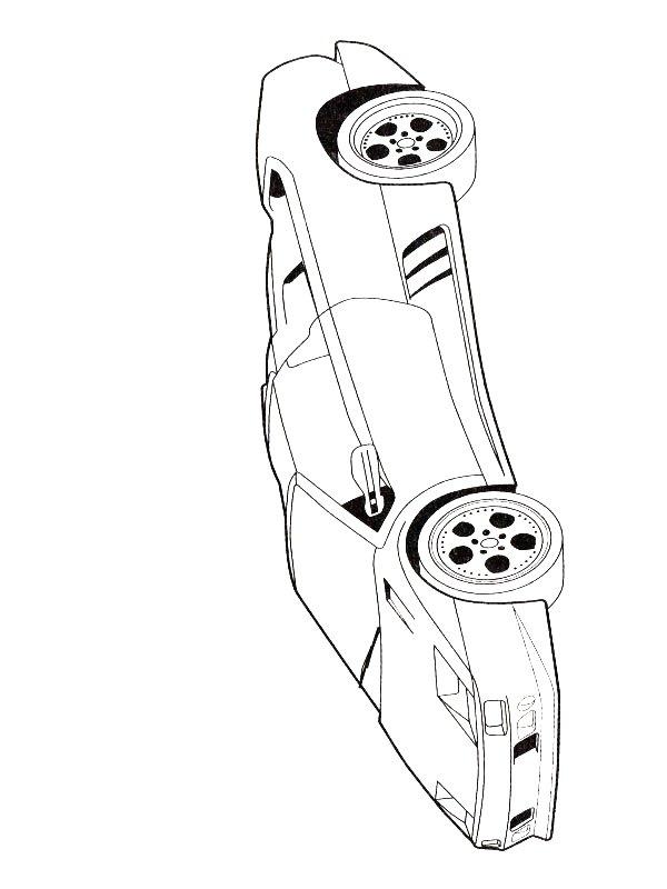 Ausmalbild Lamborghini Diablo  