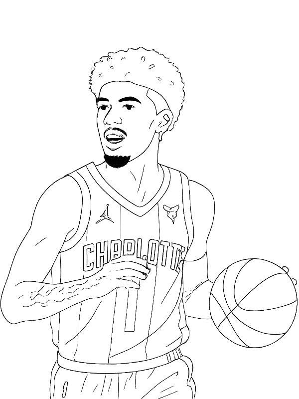 Ausmalbild LaMelo Ball  