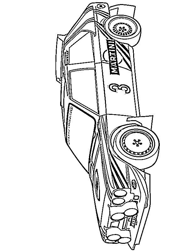 Ausmalbild Lancia Delta S4  