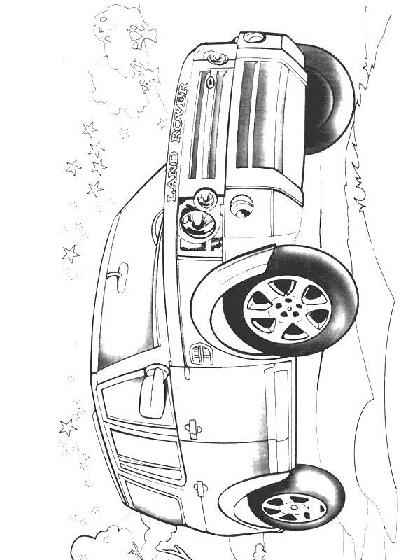 Ausmalbild Land Rover LR3  