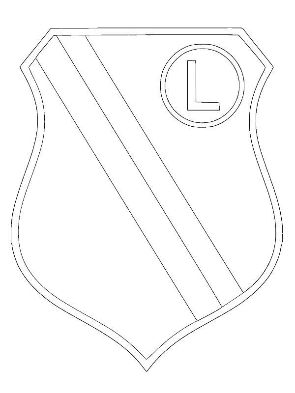 Ausmalbild Legia Warschau  
