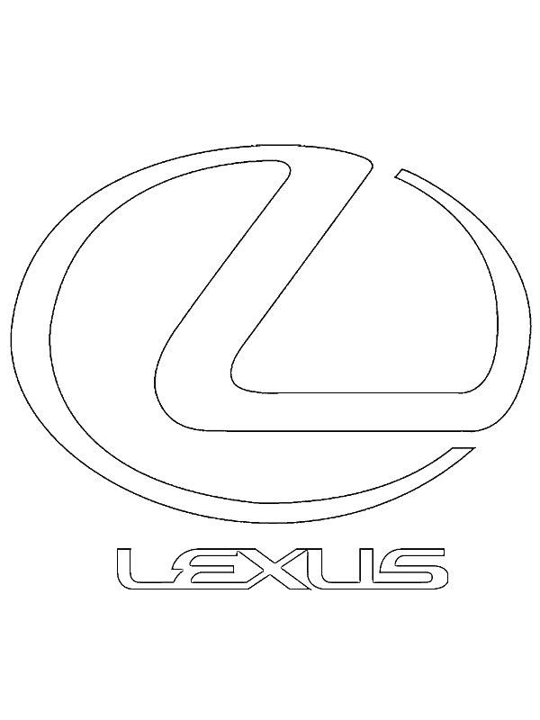 Ausmalbild Lexus logo  