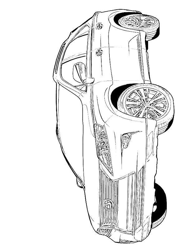 Ausmalbild Lexus RX  
