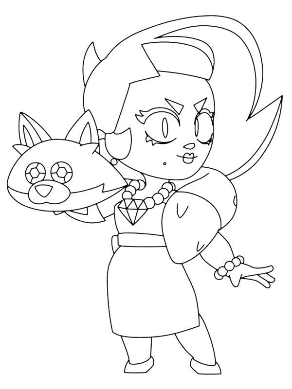Ausmalbild Lola Brawl Stars  