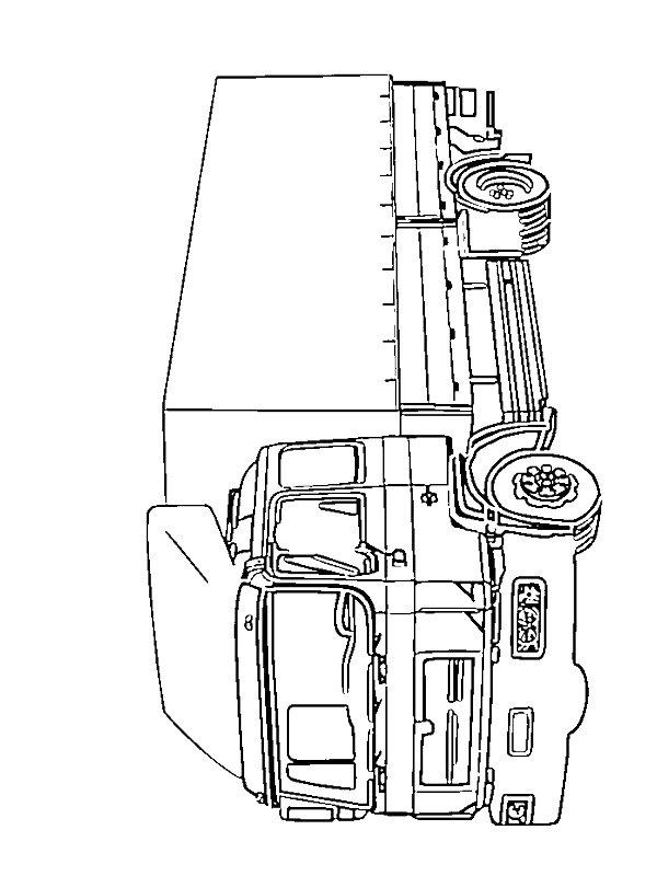 Ausmalbild MAN SR 321 LKW  
