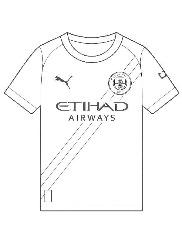 Ausmalbild Manchester City Trikot  