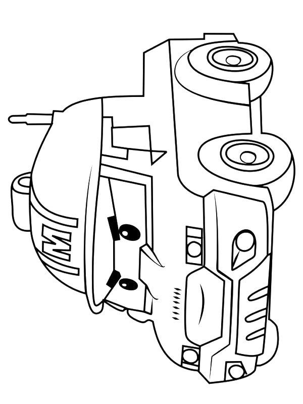 Ausmalbild Mark Robocar Poli  