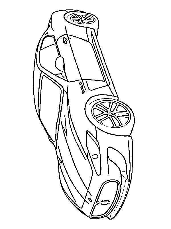 Ausmalbild Maserati GranTurismo  