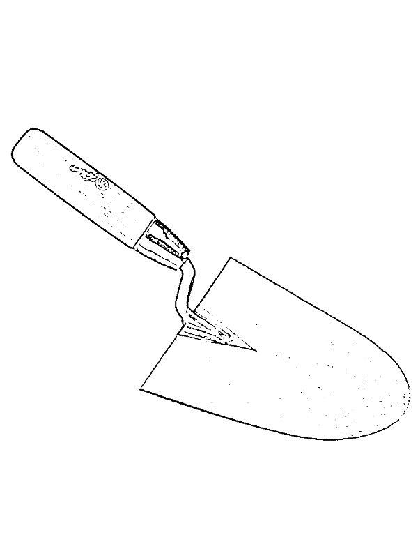 Ausmalbild Maurerkelle  