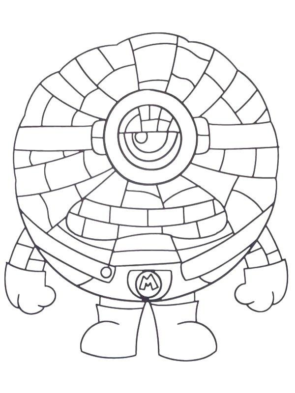 Ausmalbild Mega Minion Jerry  