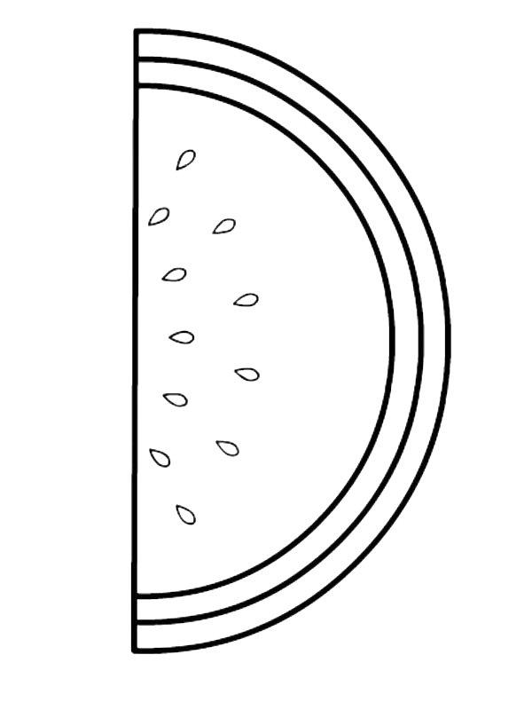 Ausmalbild Melone  