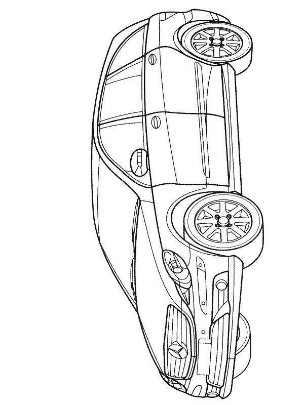 Ausmalbild Mercedes-Benz R-Klasse  