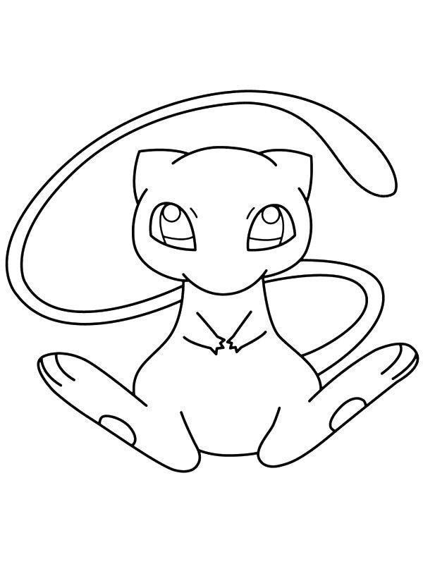 Ausmalbild Mew  