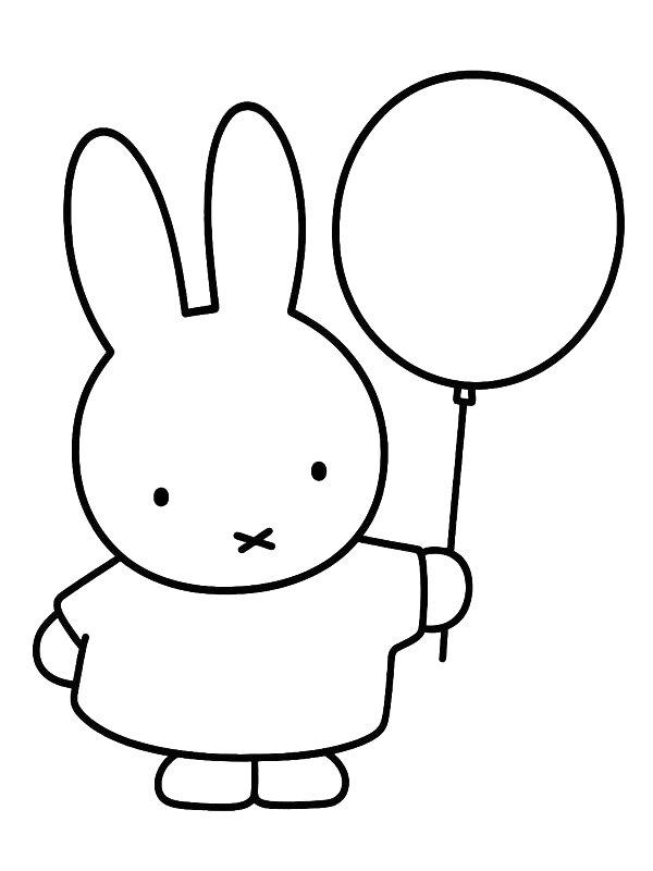 Ausmalbild Miffy  