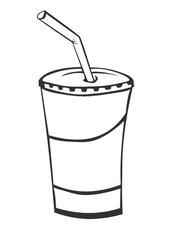 Ausmalbild Milchshake  