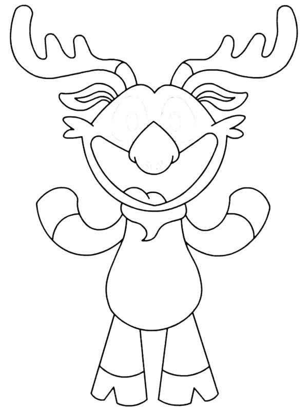 Ausmalbild Moody Moose  