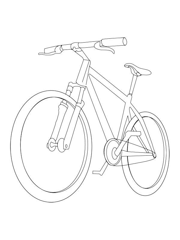 Ausmalbild Mountainbike  