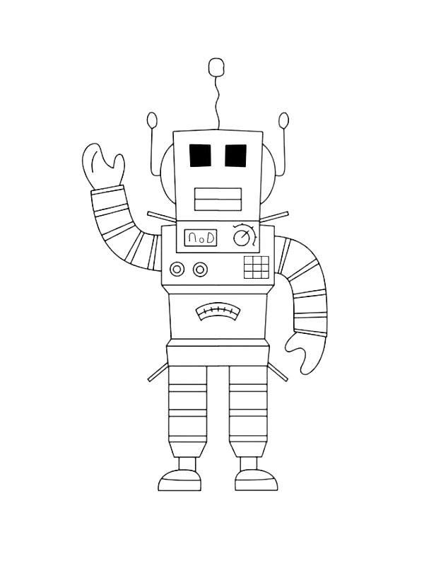 Ausmalbild Mr. Robot  