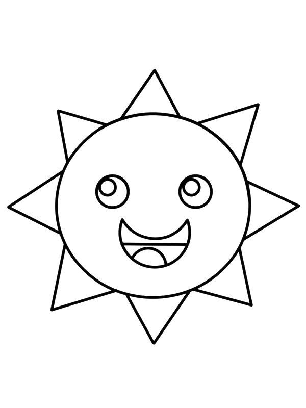 Ausmalbild Mr. Sun  
