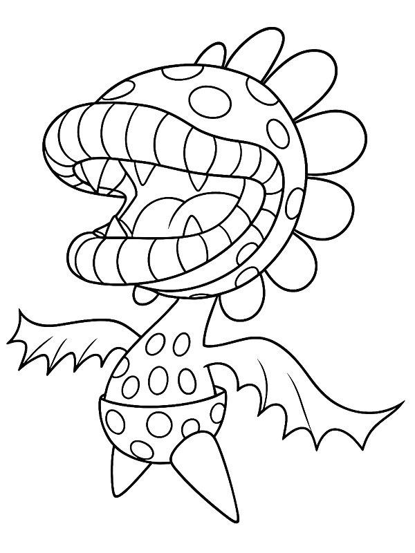 Ausmalbild Mutant-Tyranha  