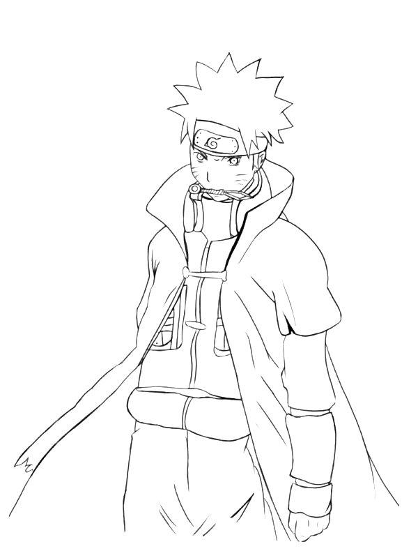 Ausmalbild Naruto Uzumaki  