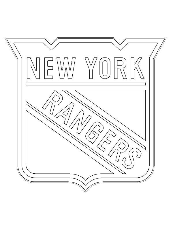 Ausmalbild New York Rangers  
