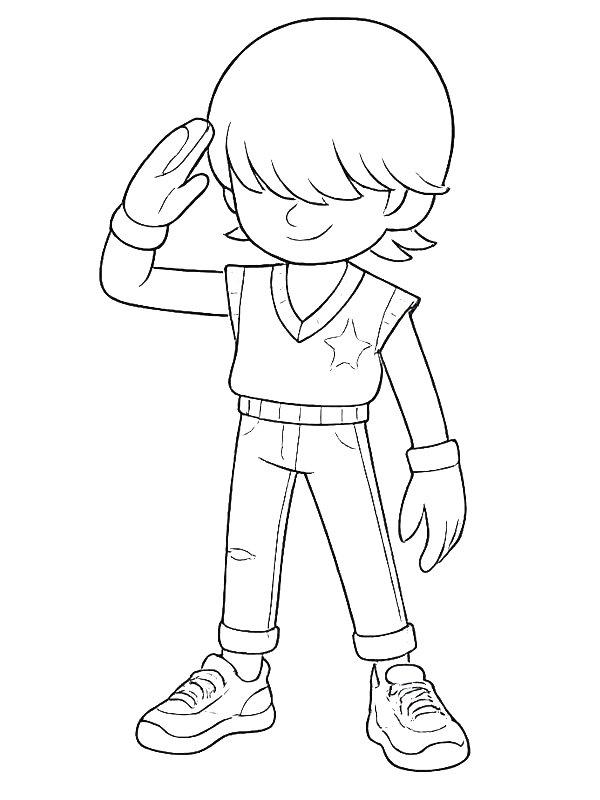 Ausmalbild Niedliche Mistery Saja  