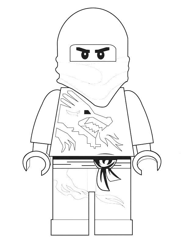 Ausmalbild Ninja LEGO  