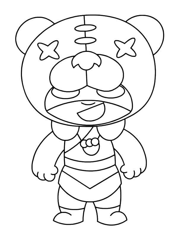 Ausmalbild Nita Brawl Stars  