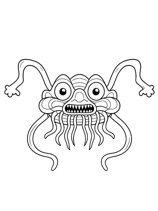 Ausmalbild Noodles Ninja  
