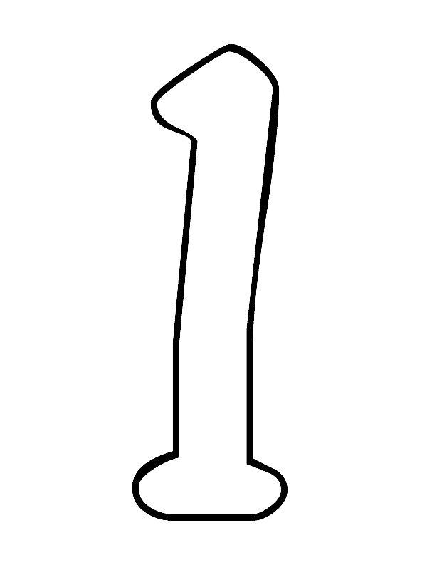 Ausmalbild Nummer 1  